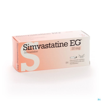 Simvastatine eg 20mg comp pell 84 cfr 3562345