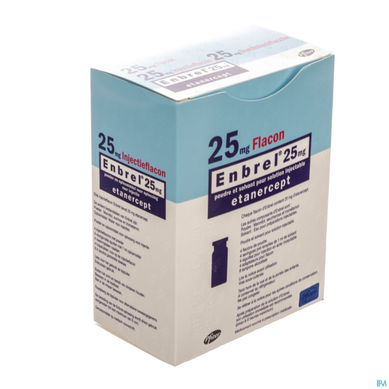 Enbrel 25mg sol inj seringue preremplie  4 x 0,5ml