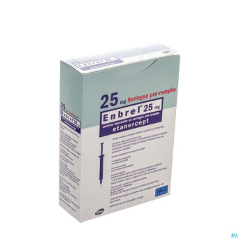 Enbrel 25mg sol inj seringue preremplie  4 x 0,5ml