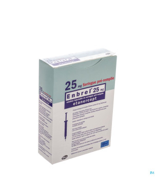 Enbrel 25mg sol inj seringue preremplie  4 x 0,5ml