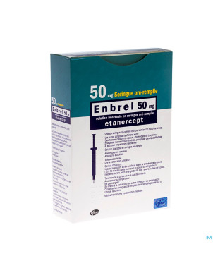 Enbrel 50mg sol inj seringue preremplie 4 x 1ml