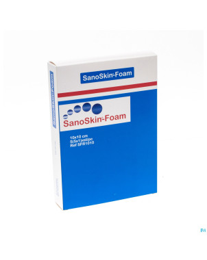 Sanoskin foam pans mousse steril 10x10cm 5