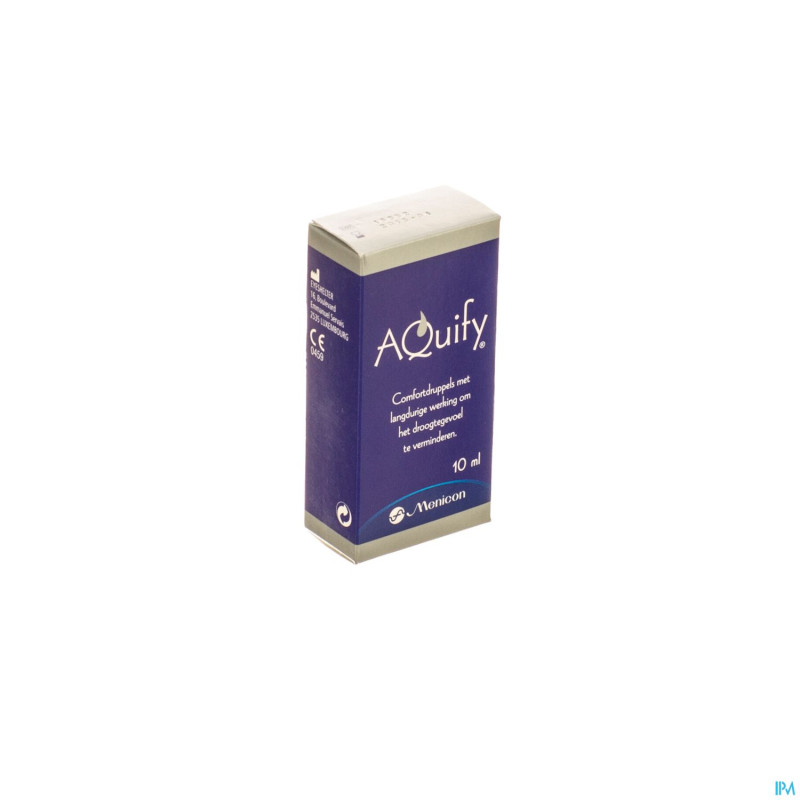 Aquify gutt oculaires tout types lentilles 10ml