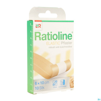 Ratioline pansement elast adh    6x10cm 10 19907