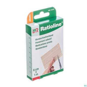 Ratioline pansement elast adh    6x10cm 10 19907
