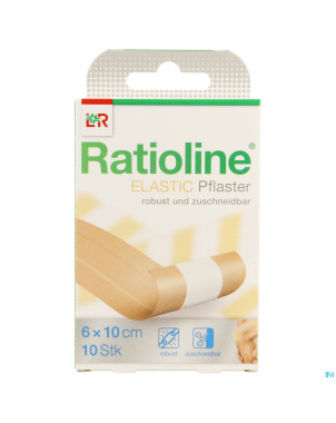 Ratioline pansement elast adh    6x10cm 10 19907