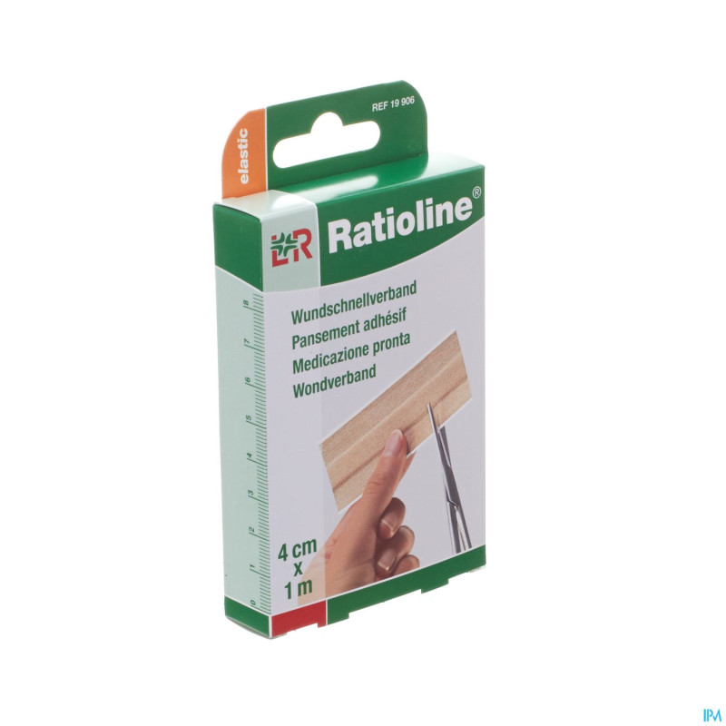 Ratioline pansement elast adh    4x10cm 10 19906