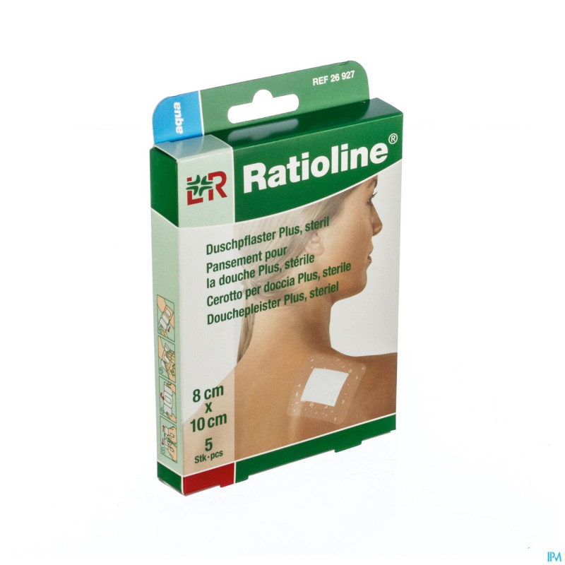 Ratioline aqua pans douche ster    8x10cm  5 26927