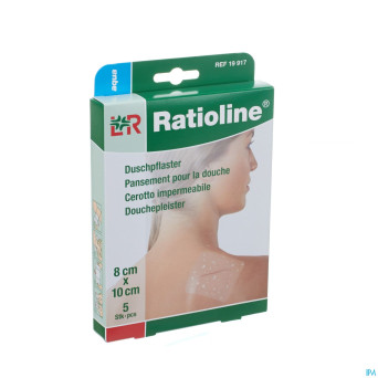 Ratioline aqua pans douche n/st    8x10cm  5 19917