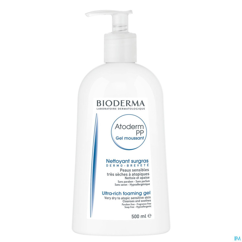 Bioderma atoderm gel moussant ps fl pompe 500ml