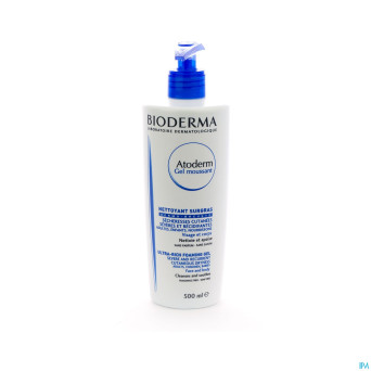Bioderma atoderm gel moussant ps fl pompe 500ml