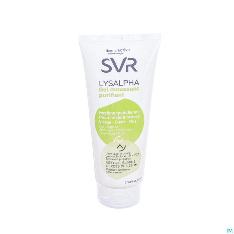 Lysalpha gel moussant pg-m mixte tube 200ml