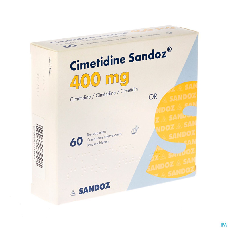 Cimetidine sandoz 400 mg comp eff 60