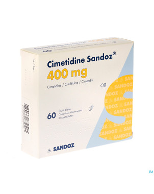 Cimetidine sandoz 400 mg comp eff 60