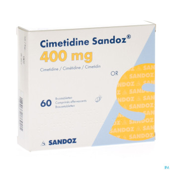 Cimetidine sandoz 400 mg comp eff 60