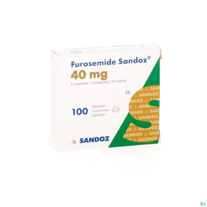 Furosemide sandoz 40mg tabl 100x40mg