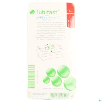 Tubifast rouge   3,50cmx 1m 1 2480