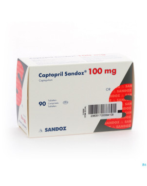 Captopril sandoz 100mg tabl 90 x 100 mg