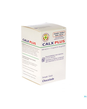 Calx-plus ca+d3+k1 bonbon chocolat sans sucre 60