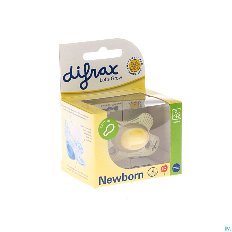 Difrax sucette newborn combi sil    -2/2m 113