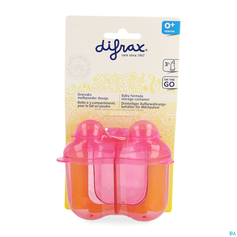 Difrax boite lait en poudre 3 compartiments    668