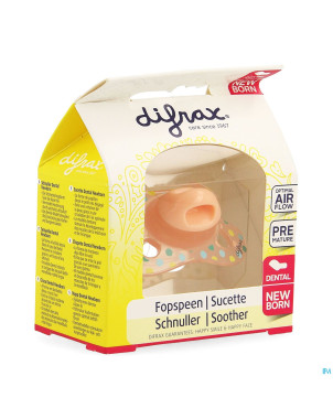 Difrax sucette newborn dental sil    -2/2m 1 796