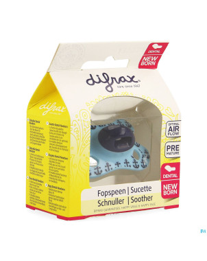 Difrax sucette newborn dental sil    -2/2m 1 796