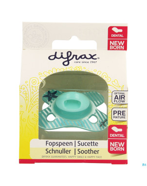 Difrax sucette newborn dental sil    -2/2m 1 796