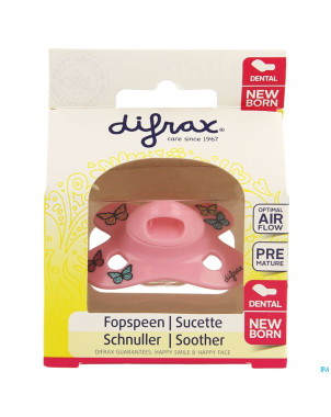 Difrax sucette newborn dental sil    -2/2m 1 796