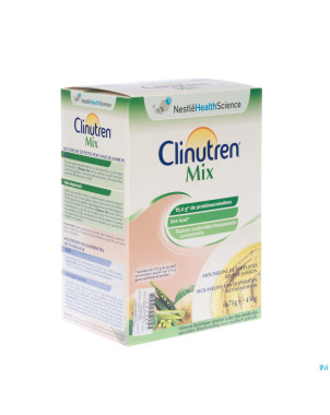 Clinutren mix instant jambon-petit pois sach 6x75g