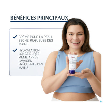 Eucerin urearepair plus creme mains 5% uree 75ml