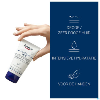 Eucerin urearepair plus creme mains 5% uree 75ml