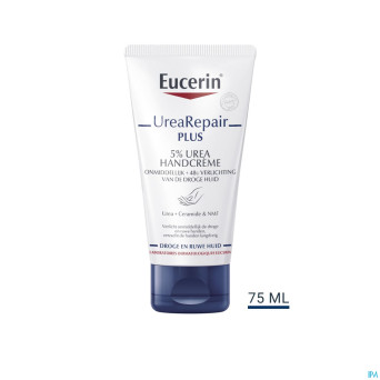 Eucerin urearepair plus creme mains 5% uree 75ml