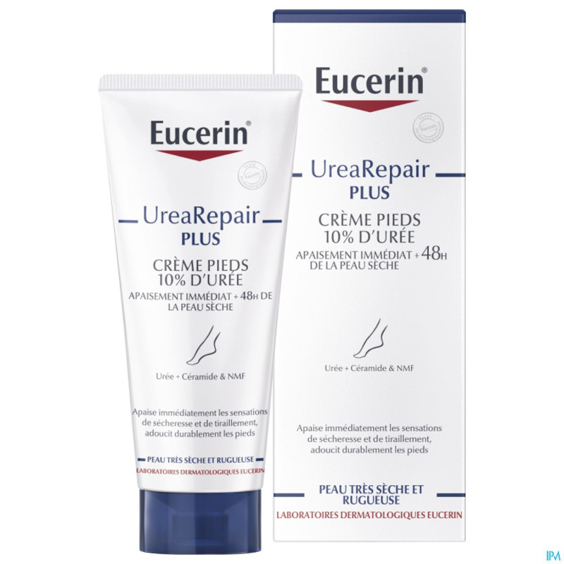 Eucerin urearepair plus creme pieds 10% uree 100ml