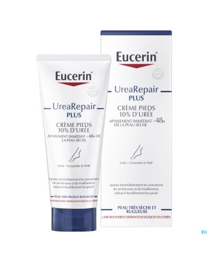 Eucerin urearepair plus creme pieds 10% uree 100ml