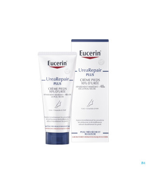 Eucerin urearepair plus creme pieds 10% uree 100ml