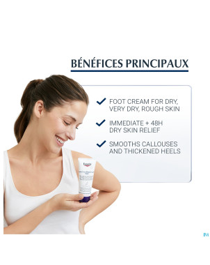 Eucerin urearepair plus creme pieds 10% uree 100ml