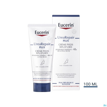 Eucerin urearepair plus creme pieds 10% uree 100ml