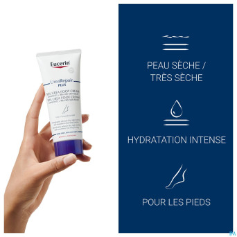 Eucerin urearepair plus creme pieds 10% uree 100ml