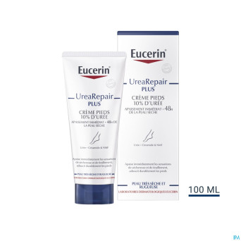 Eucerin urearepair plus creme pieds 10% uree 100ml