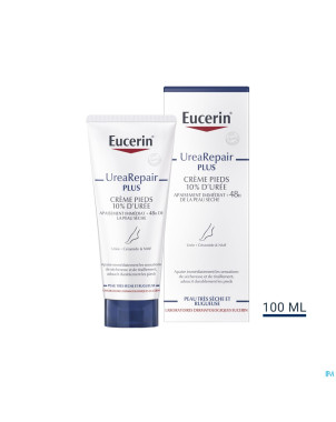Eucerin urearepair plus creme pieds 10% uree 100ml