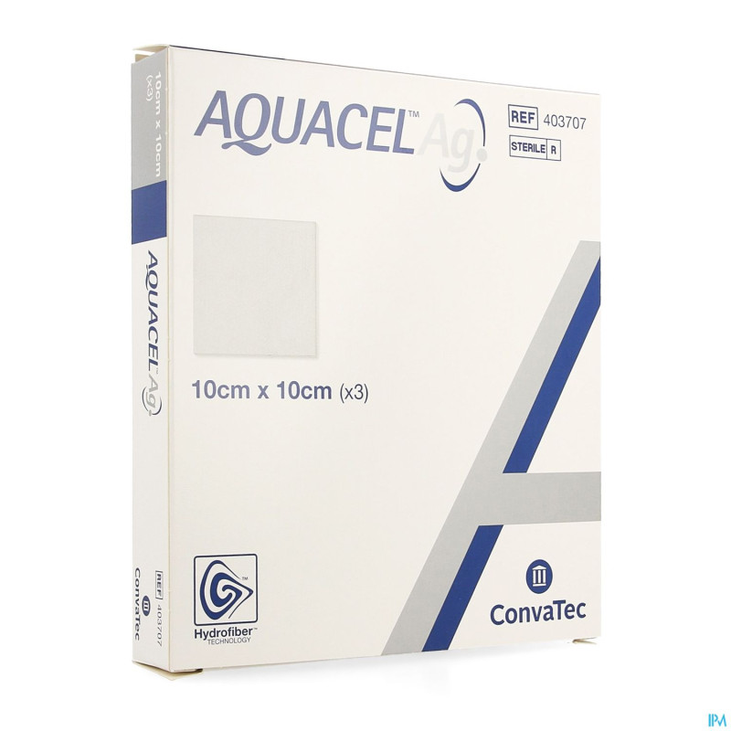 Aquacel ag pans hydrofiber ster  10x10cm  3 403707