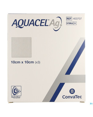 Aquacel ag pans hydrofiber ster  10x10cm  3 403707
