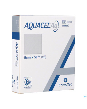 Aquacel ag pans hydrofiber ster   5x 5cm  3 403705