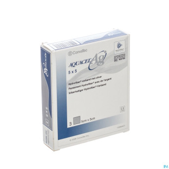 Aquacel ag pans hydrofiber ster   5x 5cm  3 403705