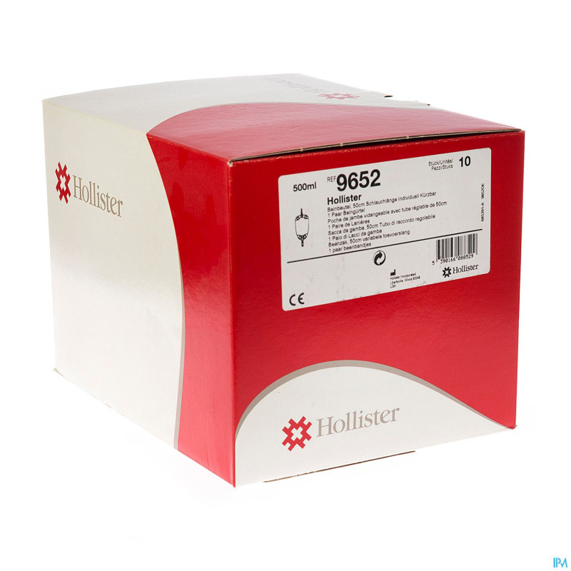 Hollister poches jambe 500ml + tube 50cm 10 9652