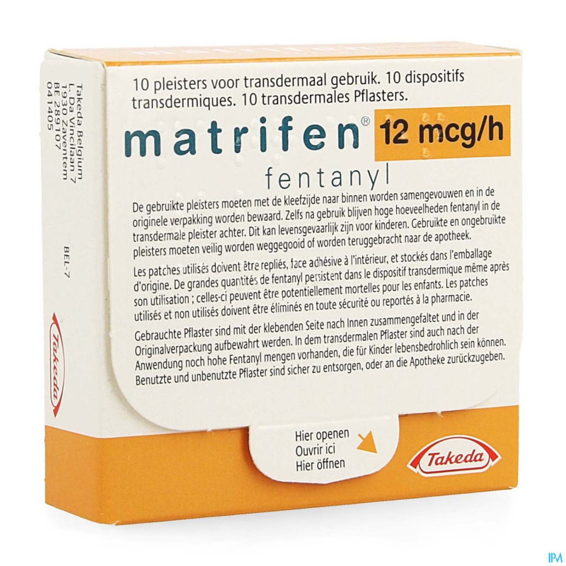 Matrifen 12 ug/h  disp transderm 10