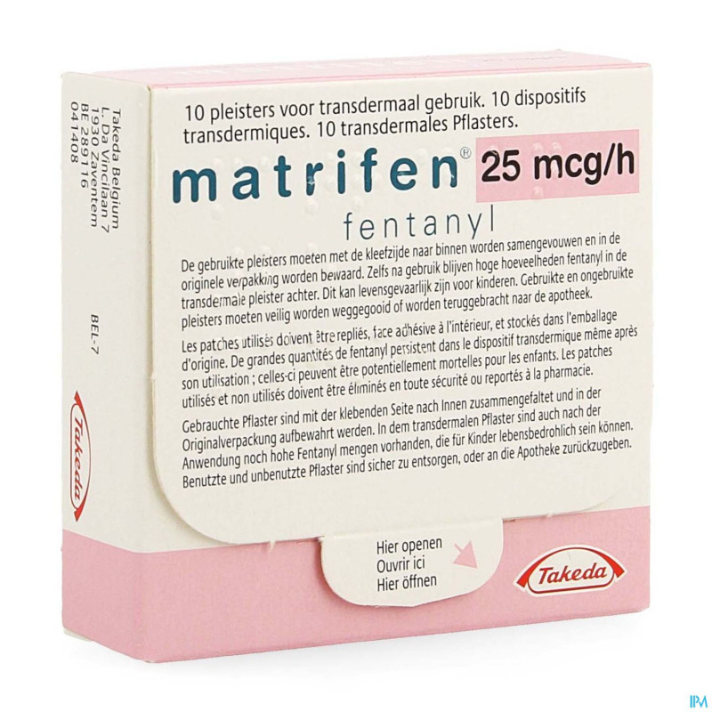 Matrifen 25 ug/h  disp transderm 10