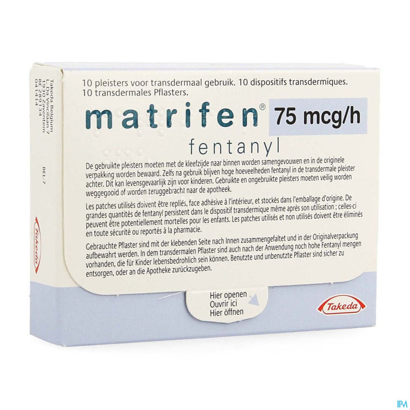 Matrifen 75 ug/h  disp transderm 10