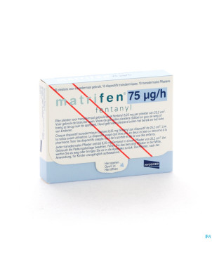 Matrifen 75 ug/h  disp transderm 10